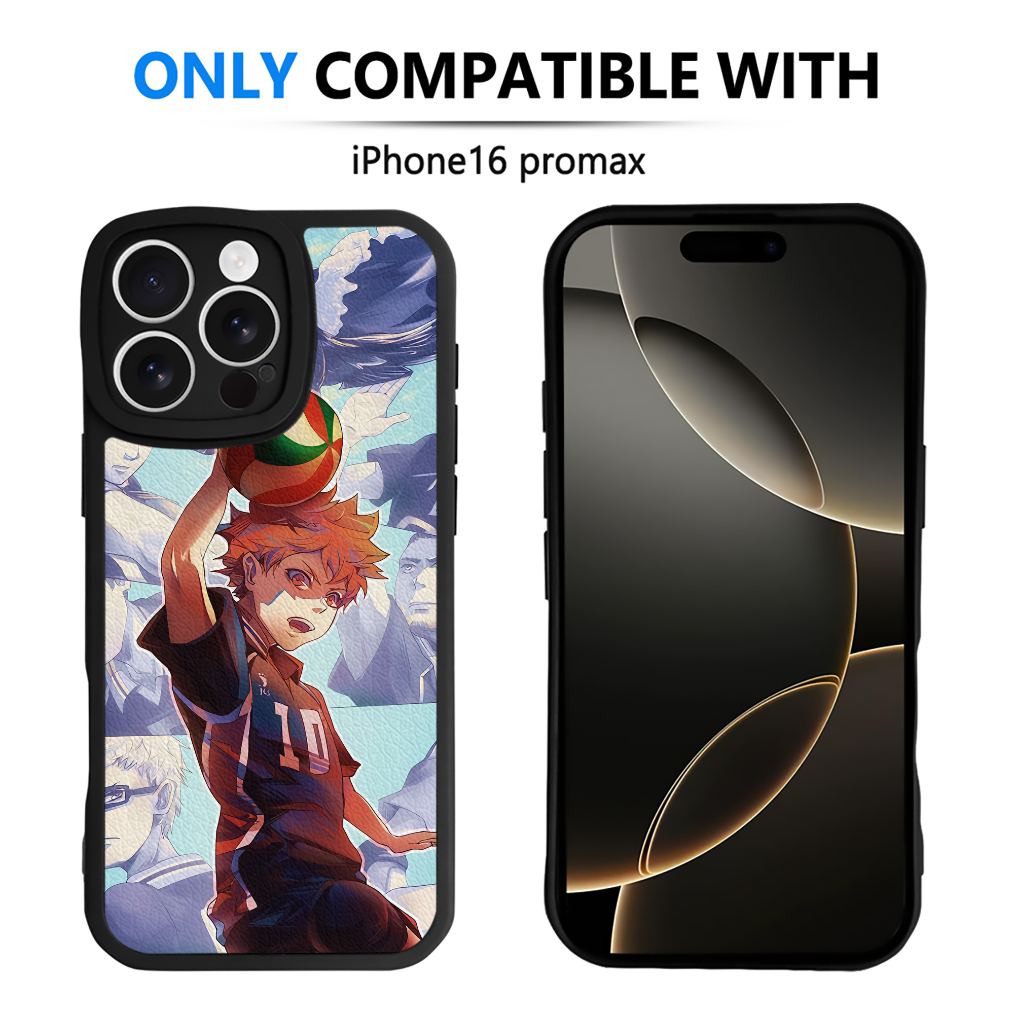（画像用） ハイキュー!! Haikyu!! 【iPhone 16シリーズ対応】シリコンスマホケース（レザー調） 材質：シリコン